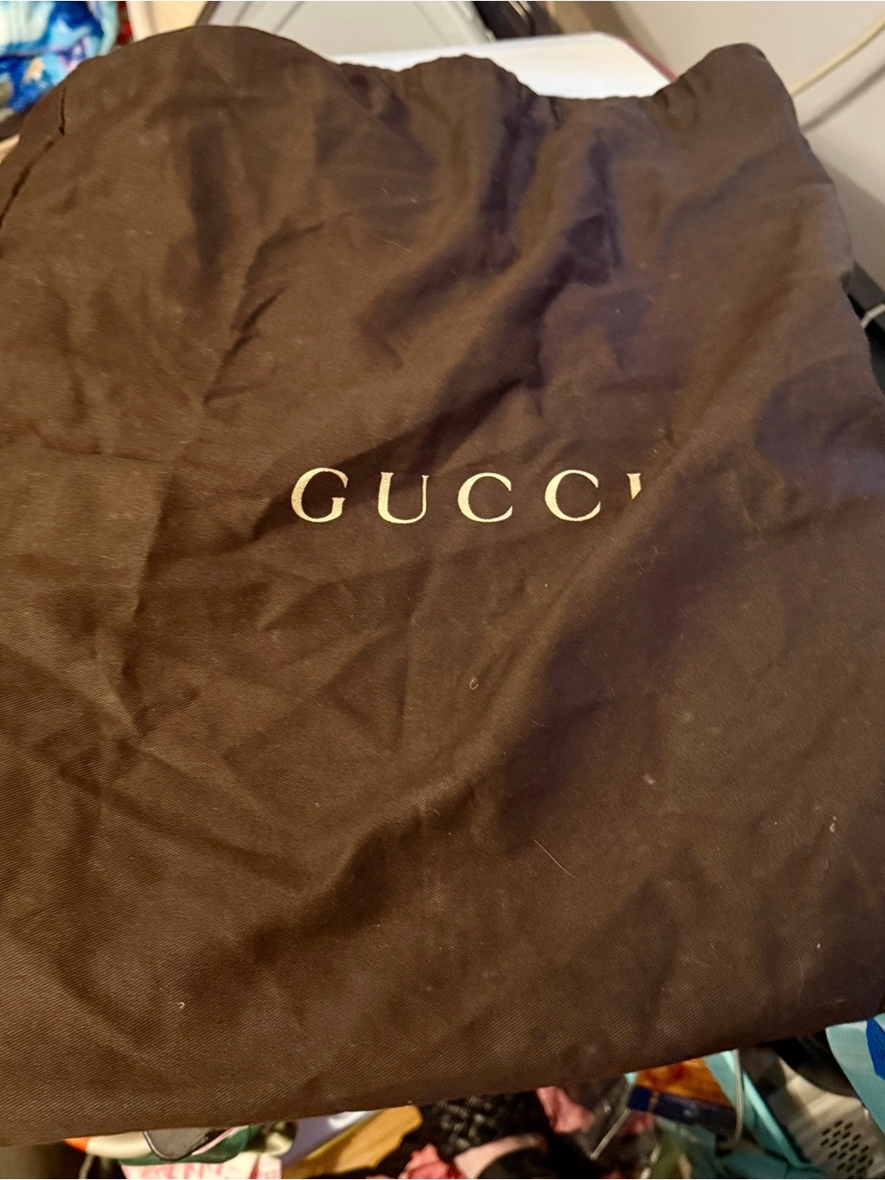 Gucci Red and Brown GG Supreme Padlock MED Shoulder Bag with Gold Hardware - Picture 15 of 15